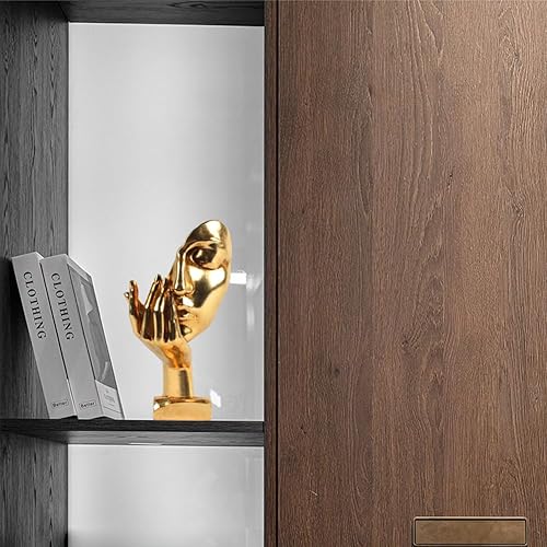 Miniatura 7 de Estatua de pensador, estatua de arte abstracto Stroker, decoración moderna de resina para el hogar, decoración creativa de escritorio para el hogar