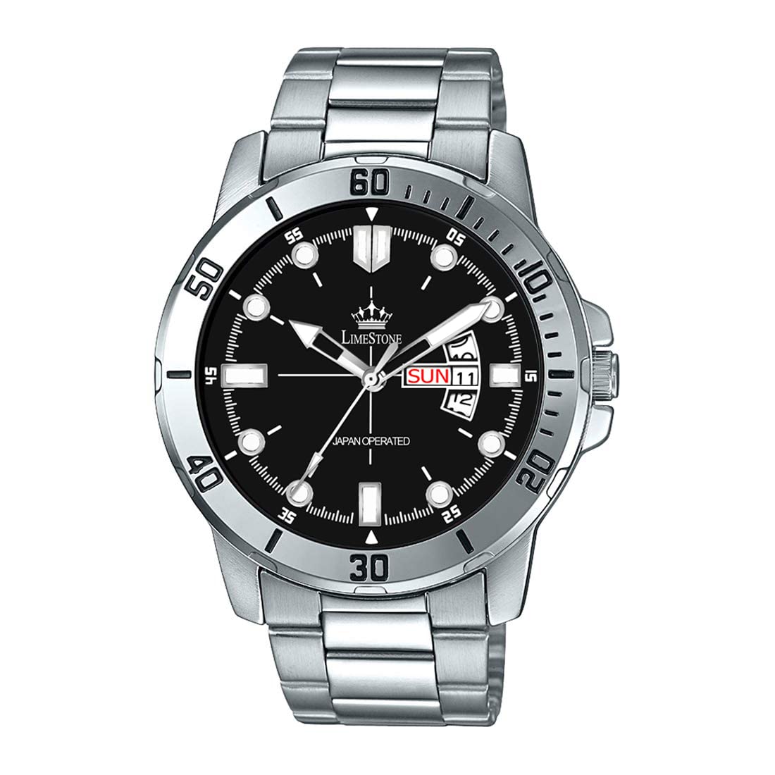LIMESTONE Wheedler Series Day and Date Functioning Quartz Analog Watch - for Men (B0B5R23GGM) Amazon Price History, Amazon Price Tracker
