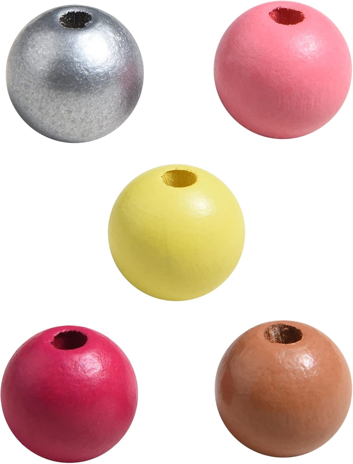 230PCS 16mm Colored Natual Wooden Beads for Craft,23 Colors Colorful Round Painted Wood Spacer Loose Beads for Home Party Festival Decoration (Mixed Color 16mm) - Image 8