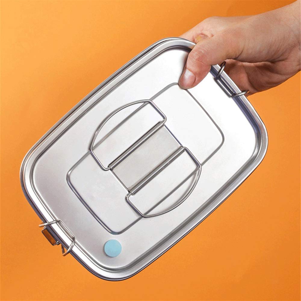 fiambrera, Cajas Bento contenedor de comida sándwich vajilla acero(3)