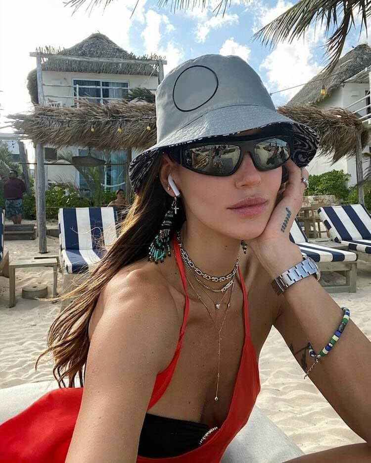 Miniatura 2 de SORVINO Gafas de sol envolventes para hombres y mujeres, gafas de sol ovaladas, gafas deportivas plateadas y2k