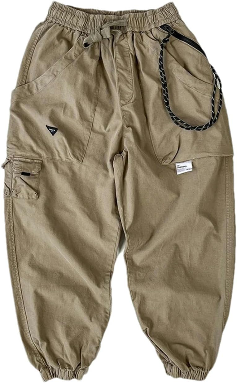 Man Streetwear Multi Pocket Casual Harem Pants for Men Clothing Harajuku Jogging Pants Korean Hip Hop Cargo Trousers