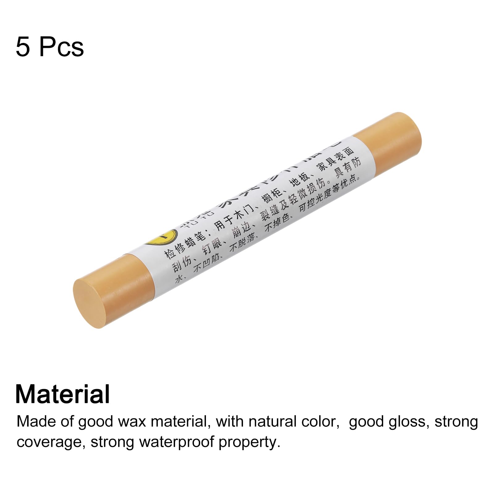 Lot De 5 Bâtons De Cire Pour Réparation De Meubles – Crème Blanche, Retouche Rayures, Uxcell