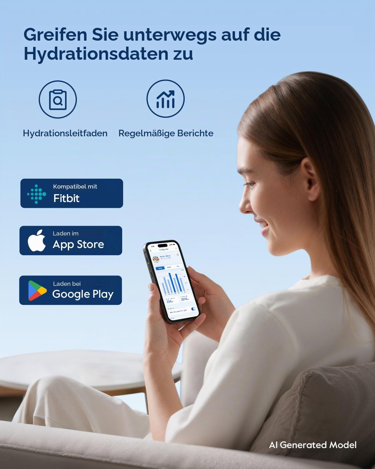 BOOST Intelligente Wasserflasche mit Erinnerungsfunktion & Tracker, 470 ml Trinkflasche für Kinder (Schule), DIY Kühlschrankmagnete, BPA-frei, vakuumisolierter Edelstahl, ideal für Reisen & Camping