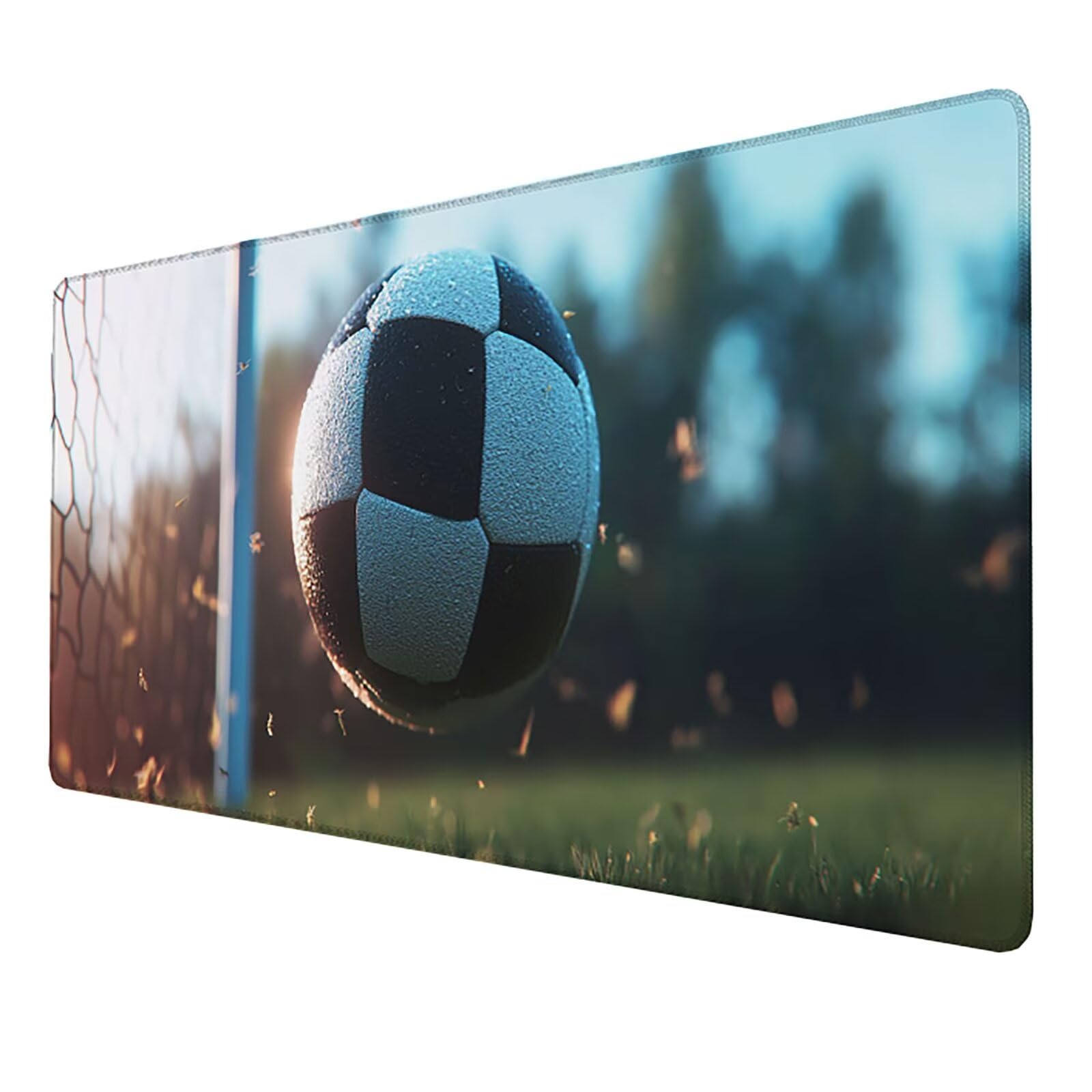 Podkładka pod mysz do gier, duża podkładka pod mysz pod klawiaturę komputerową, podkładka na biurko, piłka nożna, podkładka pod mysz, 1000 x 500 x 3 mm, miękka podkładka pod mysz, do gier