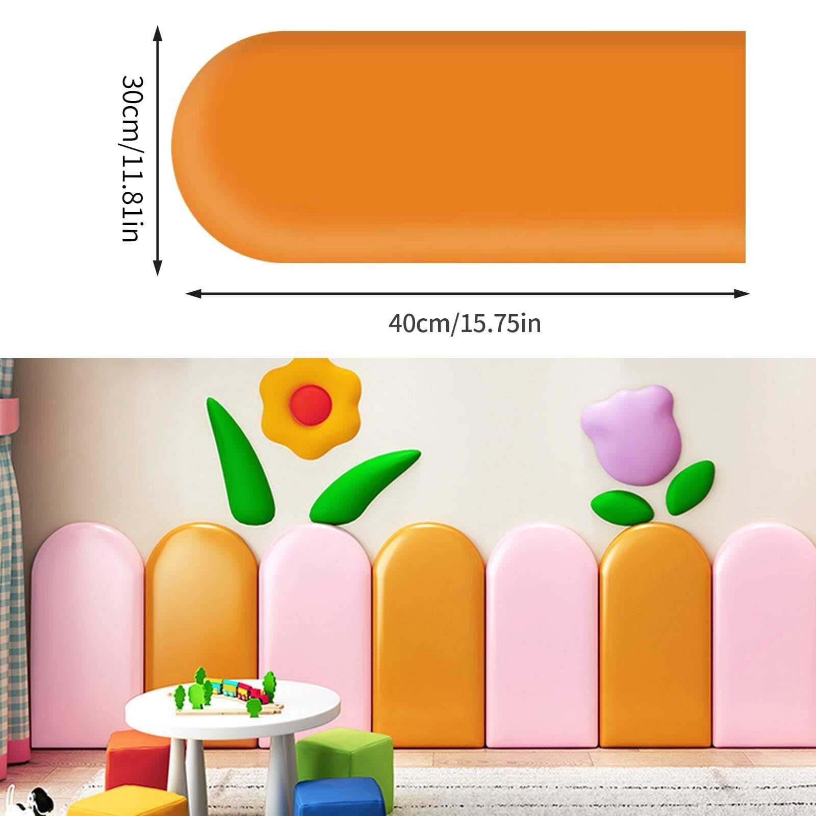 Poduszka ścienna, 40 * 30 cm, 3D, 2 szt., antykolizyjne naklejki ścienne, miękka, odporna na uderzenia torba, samoprzylepna podkładka ścienna, samoprzylepny zagłówek, naklejki ścienne tatami