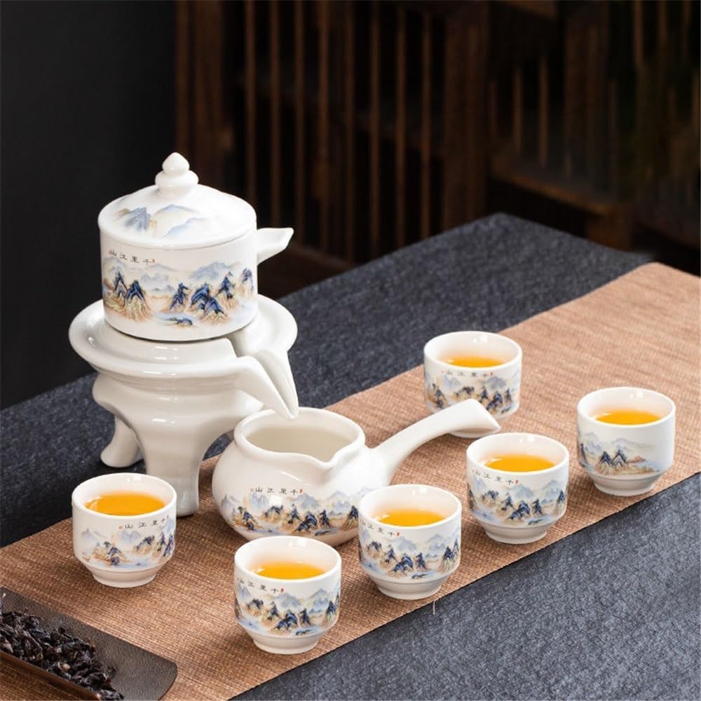 Zestaw do herbaty Automatyczny zestaw do parzenia herbaty, ceramiczny czajniczek użytku domowego, w biurze Zestaw do herbaty