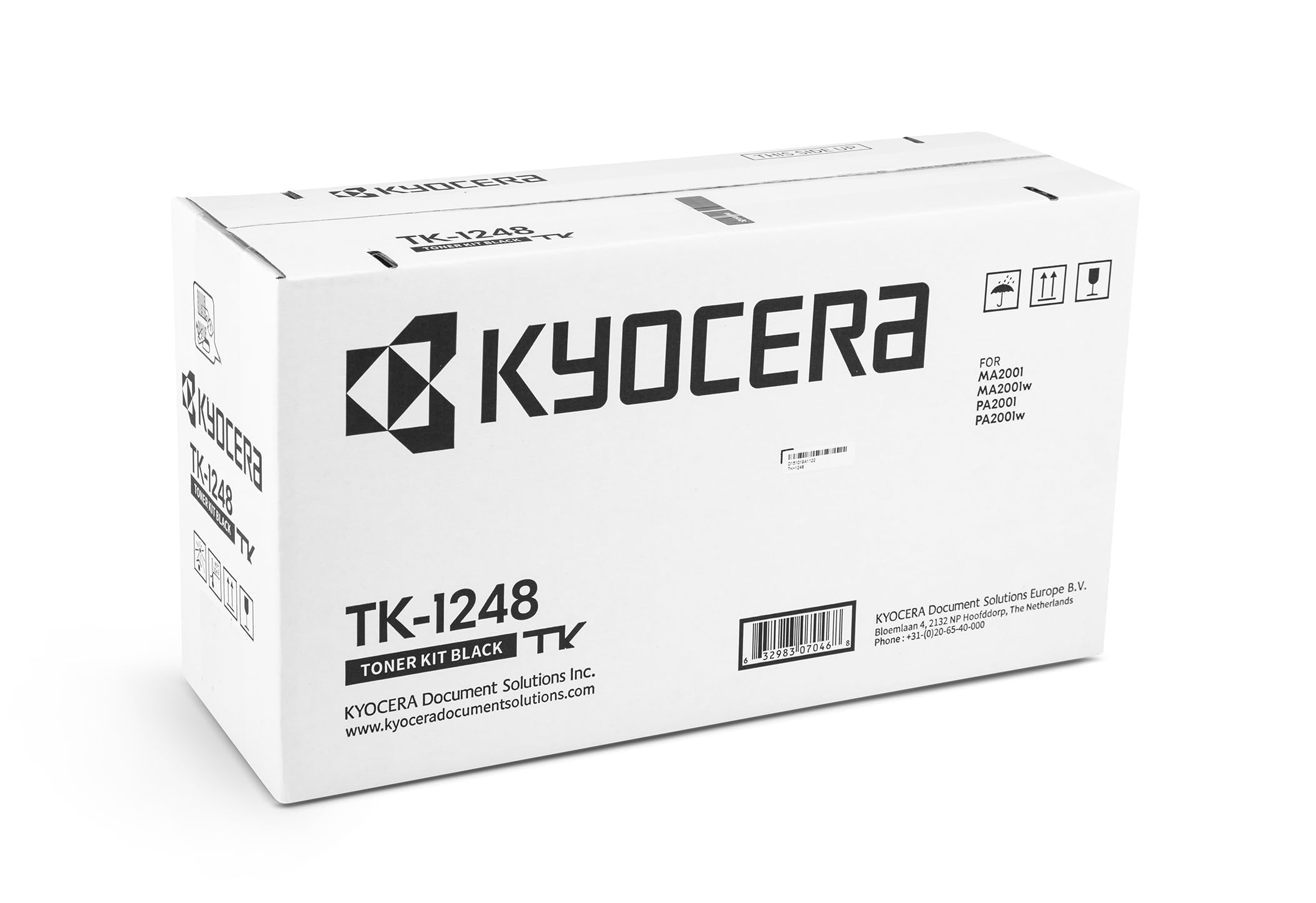 Kyocera TK-1248 Toner Schwarz. Toner Drucker kompatibel für Kyocera PA2001, PA2001w, MA2001 und MA2001w. Original Tonerkartusche für bis zu 1200 Seiten