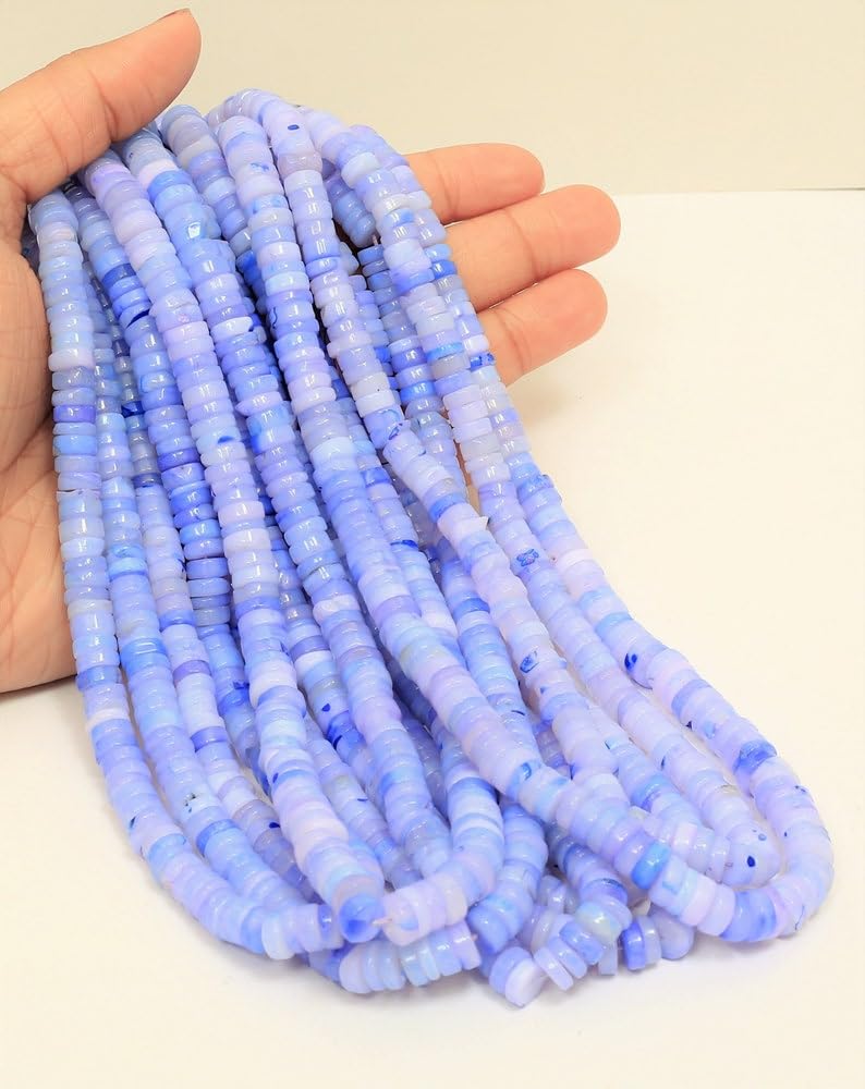 Perles naturelles bleu lavande à facettes pour réparer et personnaliser vos colliers usés