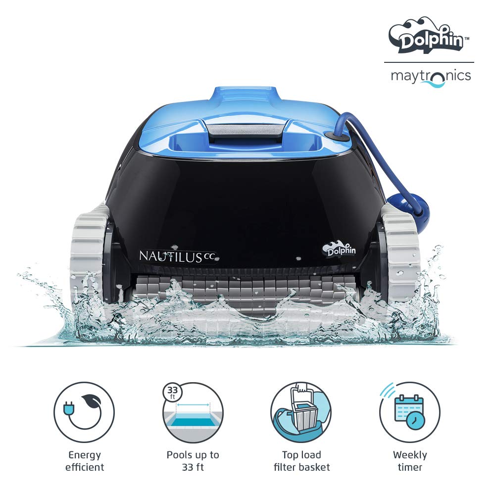 DOLPHIN Nautilus CC Robotic Pool [Vacuum] Cleaner Ideal for Above/In