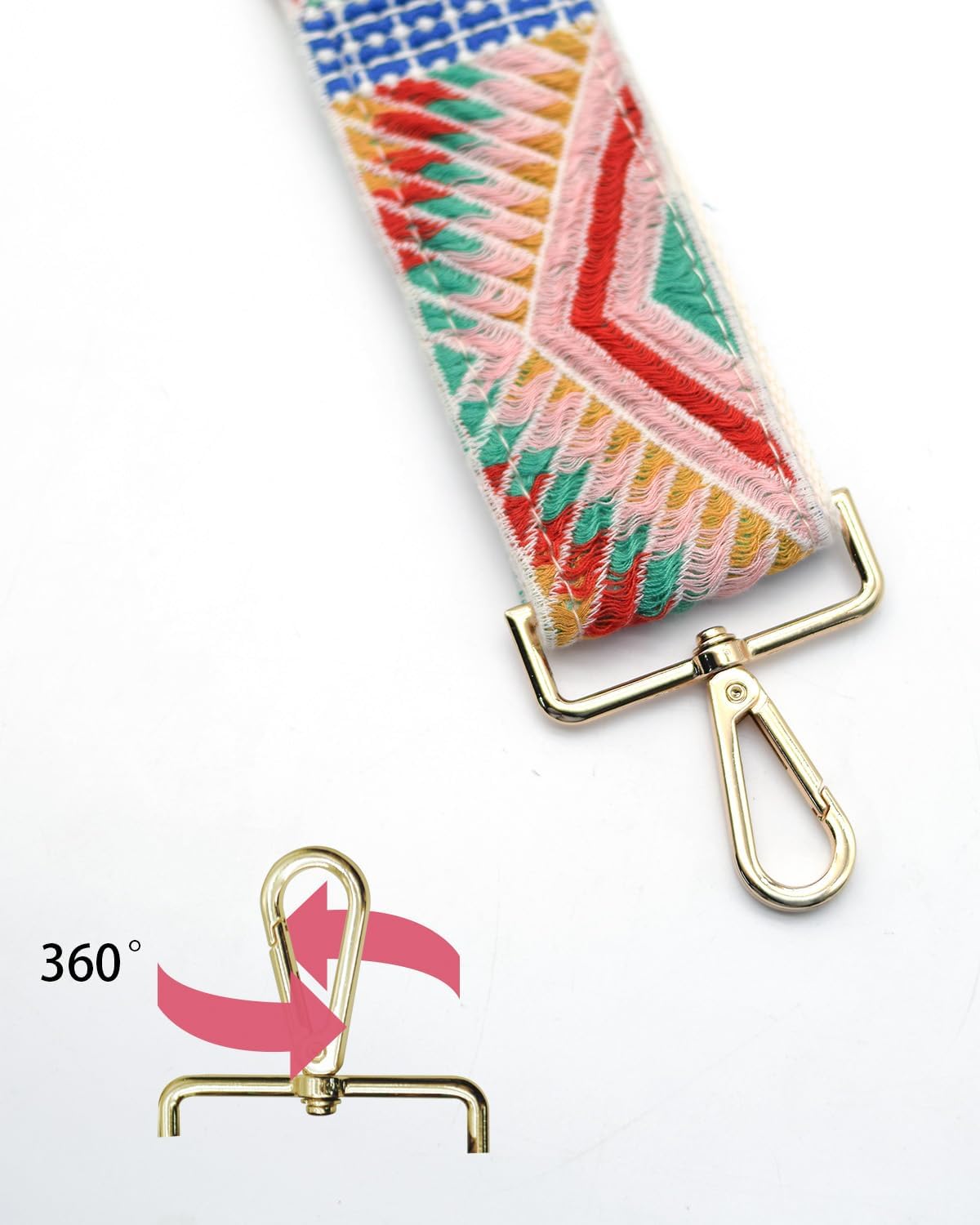 Purse Straps Replacement Crossbody Shoulder Straps, 2" Wide Adjustable Bag Strap Crossbody,Thick Handbag Straps - Image 4