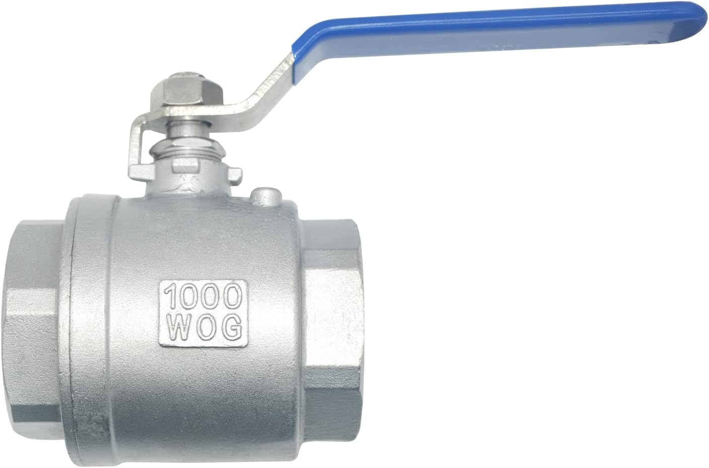 DAN SPEED 1.5" NPT Female Threaded Full Port Ball Valve with Blue Vinyl Lever Handle,316 Stainless Steel,WOG1000(1-1/2 Inch) : Industrial & Scientific
