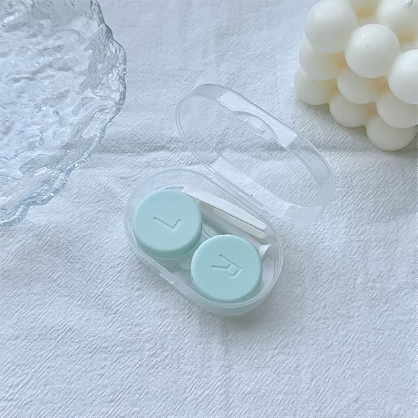 コンタクトけーす 5色セット コンタクトレンズケース L/R簡単に識別 用ピンセット取り外しツールキット 旅行用収納ケース 漏れ防止設計 衛生 収納ボックス 軽量 携帯便衛利 - 4