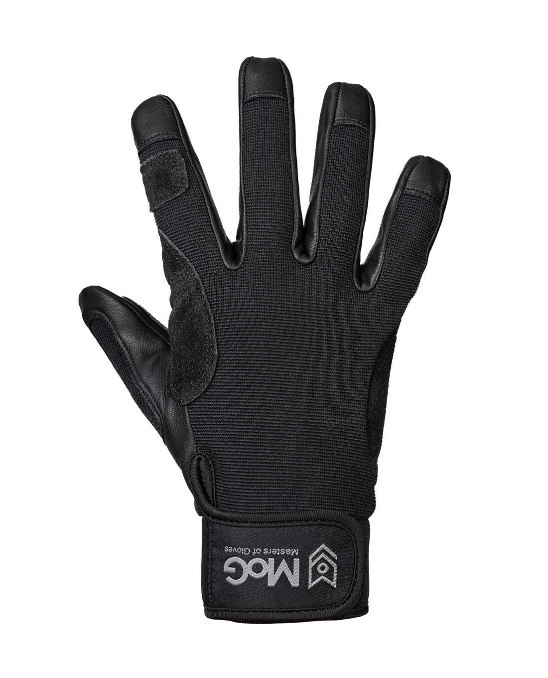 MOG Masters of Gloves Fast Rope Black 9163 professioneller Fast-Roping Abseil-Handschuh, Kletter-Handschuh, taktischer Schutz-Handschuh für Rettungsdienst, Militär, Polizei, Industriekletterer