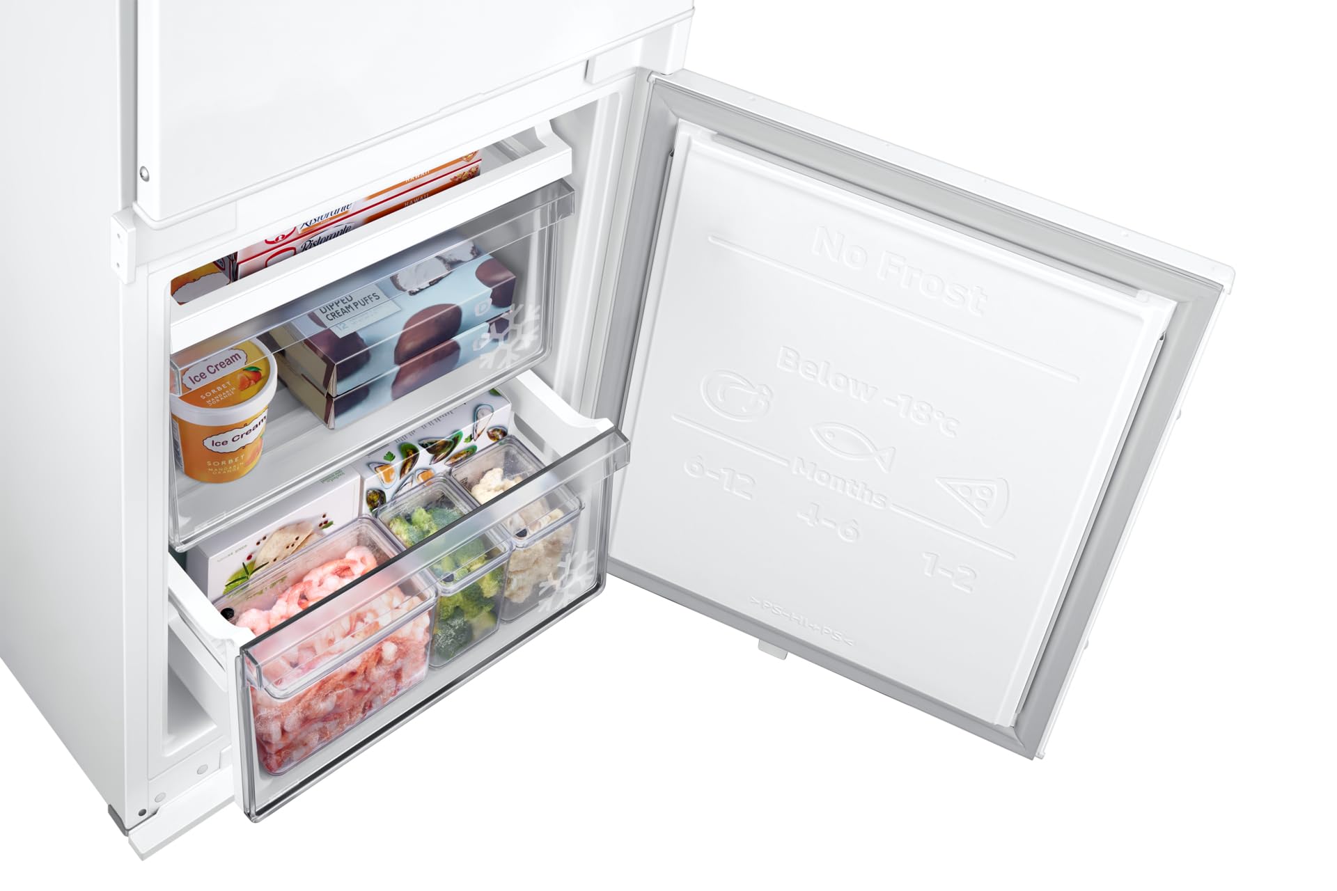 Samsung BRB70F30BES0 F1rst 60 AI Plus Frigorifero da Incasso Combinato Total No Frost Classe E Wi Fi Altezza 194 cm