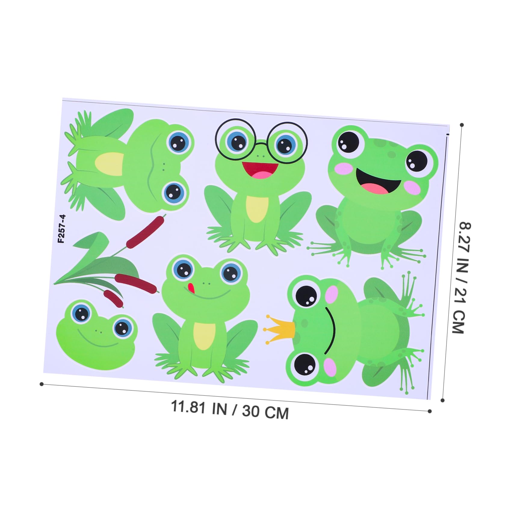 TOYANDONA 16hojas Pegatinas De Pared De Ranas De Cartoon De Calcomanías Decorativas De Pvc Para Habitaciones Infantiles Decoración De Pared Divertida y Creativa Para Niño Niña y