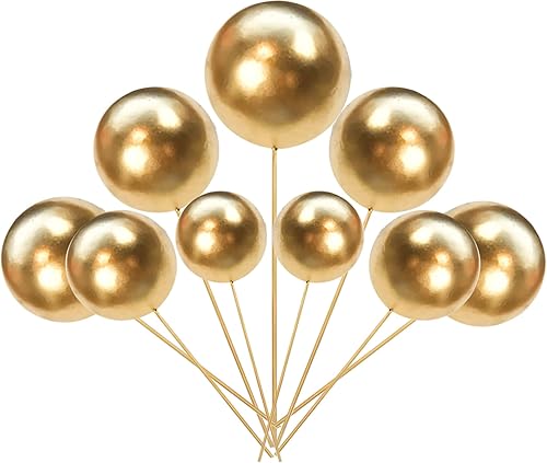 Miniatura 10 de Rsstarxi 30 piezas de mini globos para decoración de tartas, bolas de perlas sintéticas, decoración de pasteles para decoración de tartas,