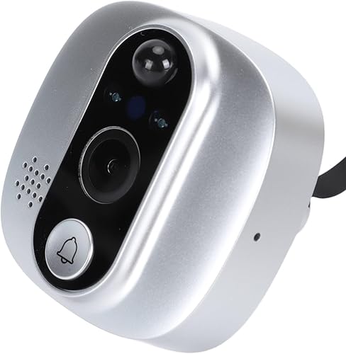 Miniatura 6 de Generic Timbre inteligente de video, timbres visuales inteligentes 1080P con pantalla de 4.3 pulgadas, audio de 2 vías, detección de movimiento PIR,