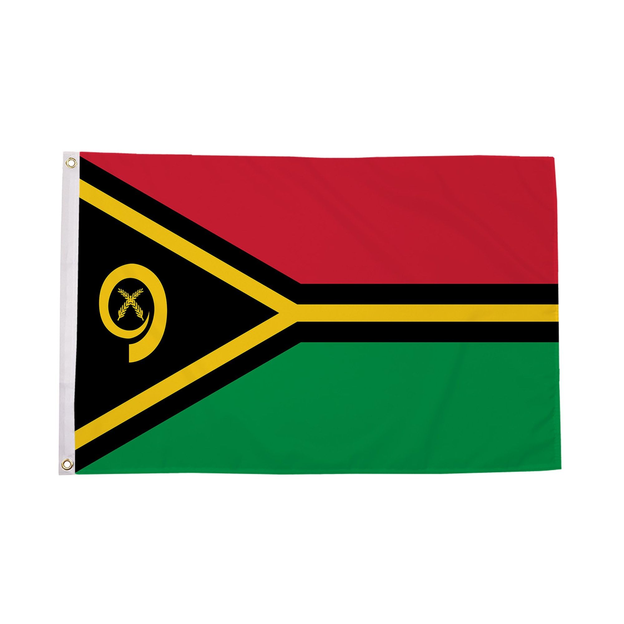 Flagtex Vanuatu Flag 5ft x 3ft (150cm x 90cm) - Ni-Vanuatu National Banner Weather Resistant Polyester for Outdoor Display Garden Sports Events Pacific Cultural Celebrations Festivals โ image 1