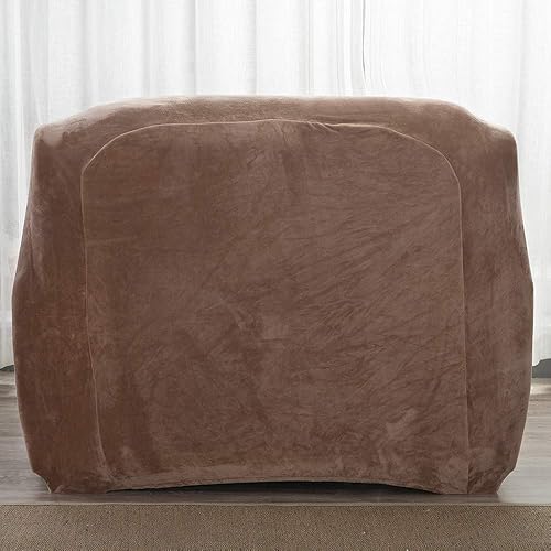 Miniatura 9 de Funda de sofá cálida para invierno, color sólido, cubierta completa, protector elástico para sofá, lavable