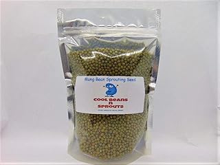 "COOL BEANS n SPROUTS" Brand, Mung Bean Seeds for Sprouting Microgreens,4 ounces, A superfood packed with antioxidants and health-promoting nutrients. A family run USA business, Jacobs Ladder Ent.