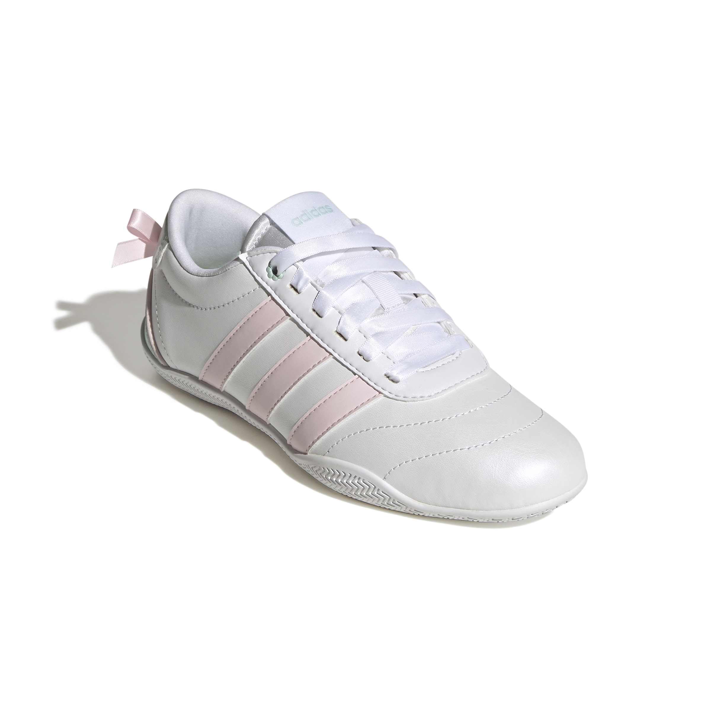 adidas Unisex - Bambini e Ragazzi Grand Court Lo Girls Junior Shoes, Ftwr White/Distilled Pink/Halo Mint, 36 EU