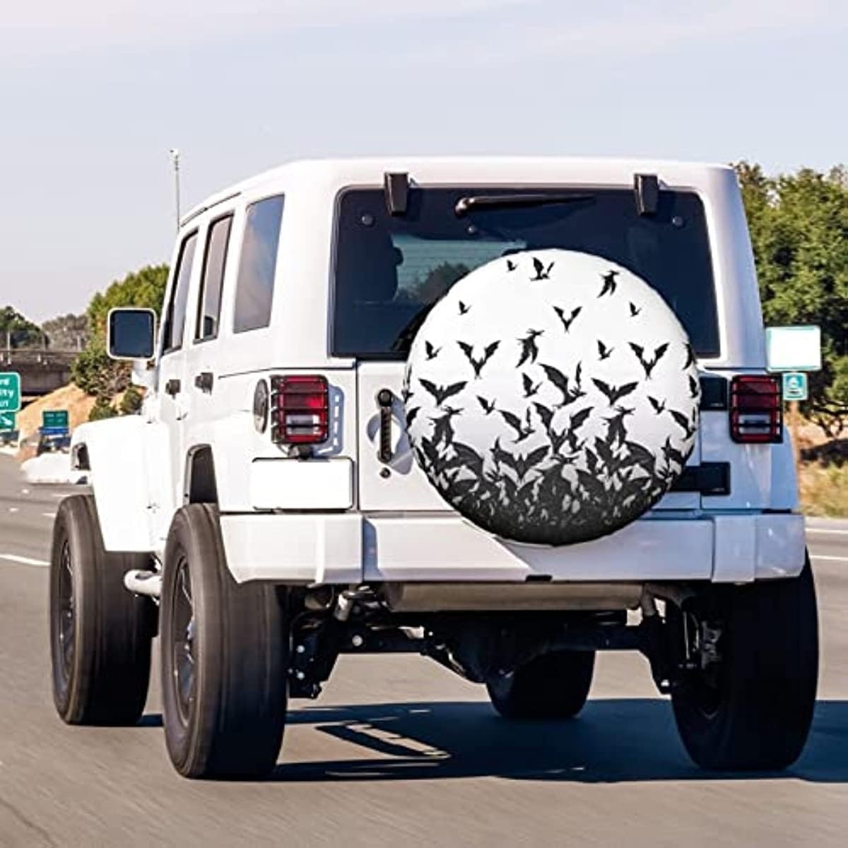 Pokrowiec na oponę samochodową Osłona koła zapasowego Osłona koła zapasowego odporna na kurz Pasuje do przyczepy i wielu pojazdów 14 15 16 17 cali(17inch)
