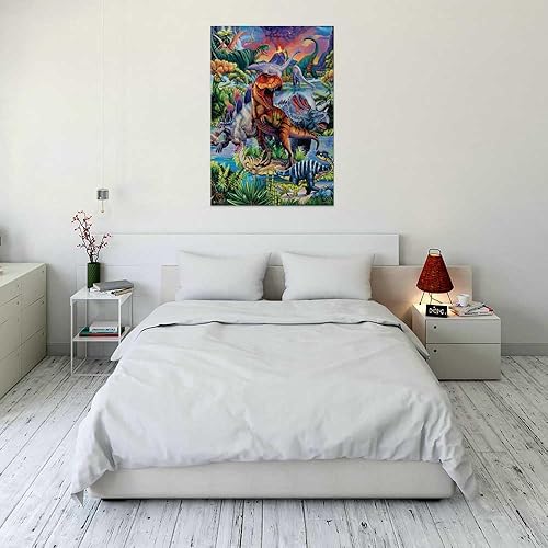 Miniatura 3 de Scorpio Posters Póster artístico de dinosaurios (por Jenny Newland) - 24 x 36 pulgadas