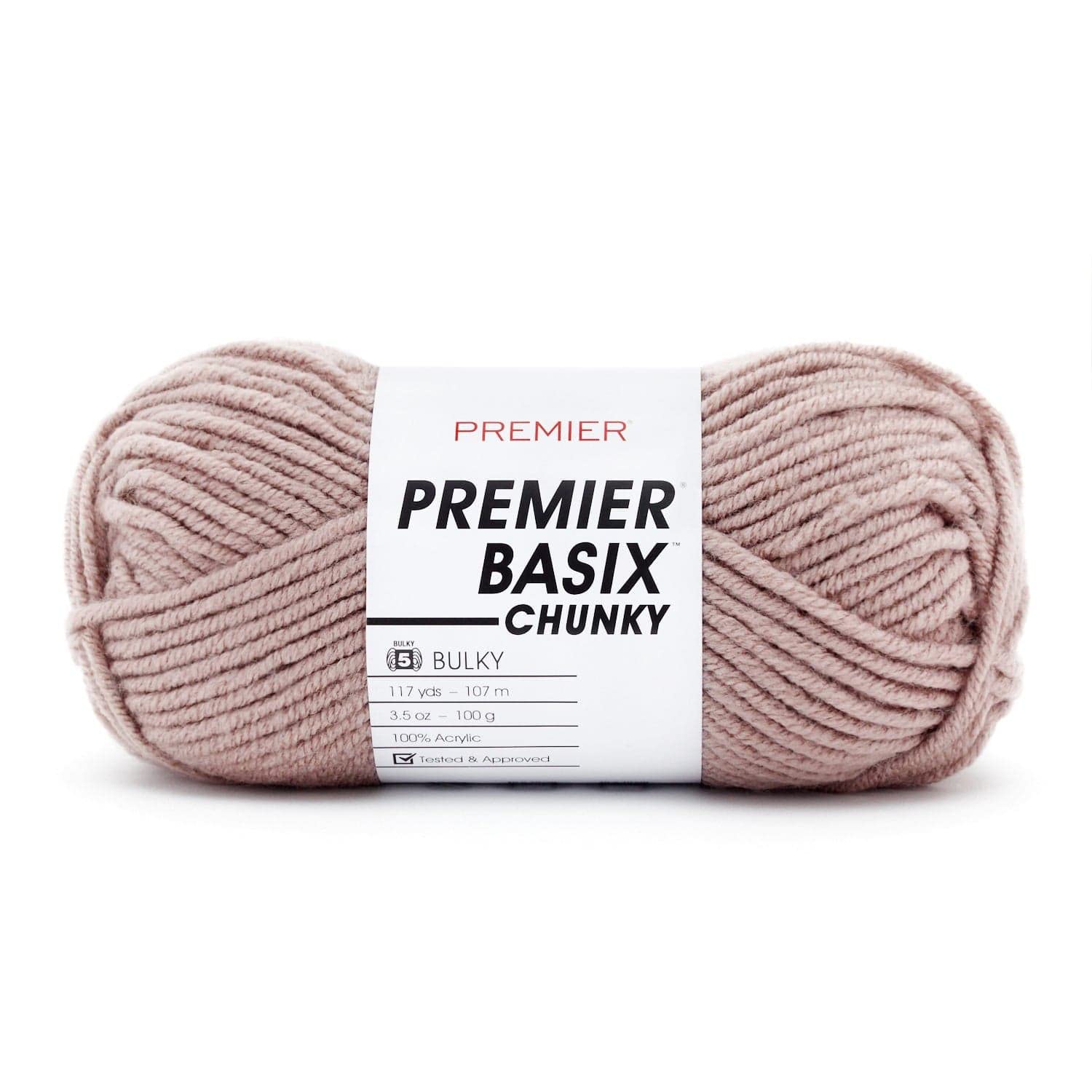 Pelote de laine chunky Premier Yarns Basix coloris taupe neutre