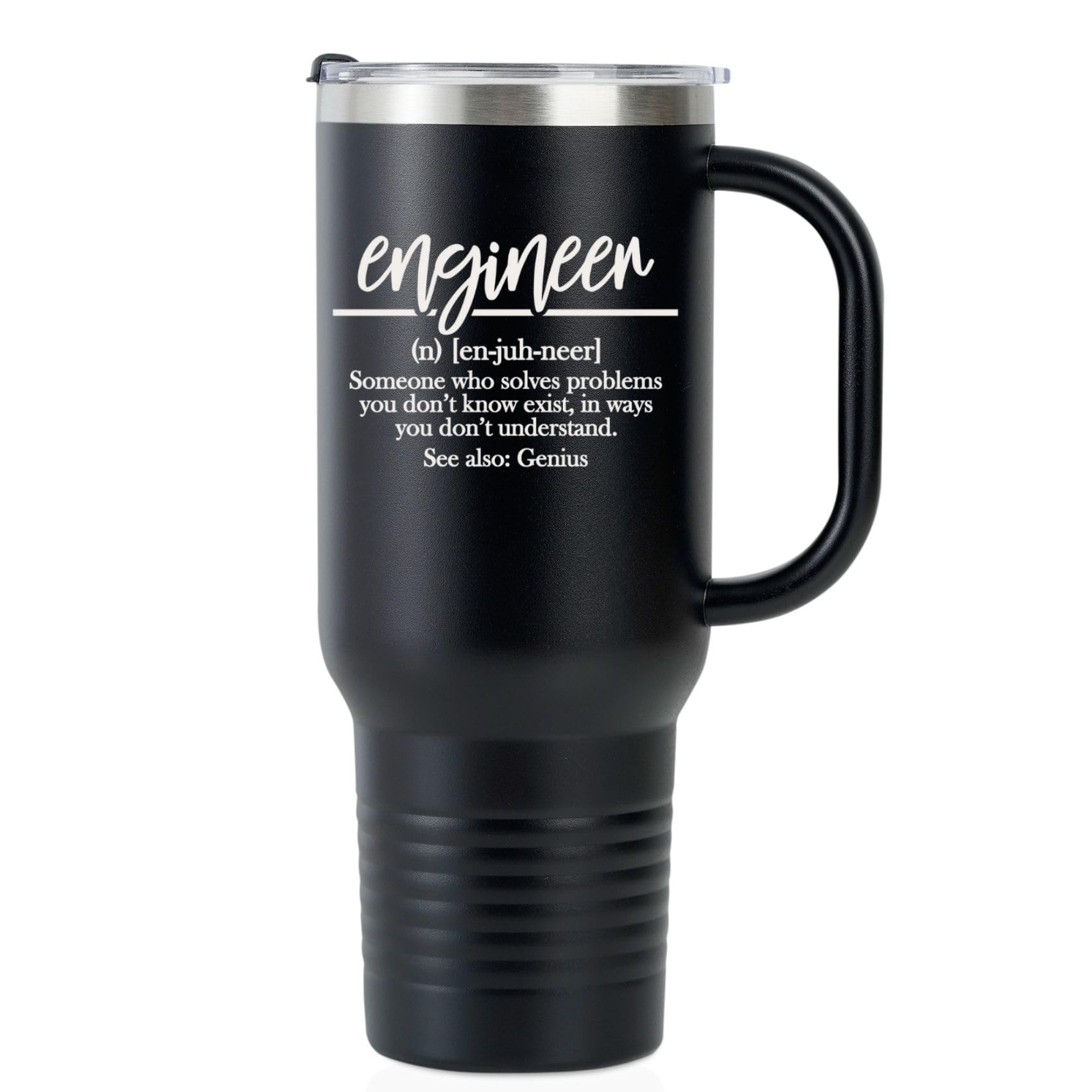 Gobelet avec poignée Onebttl 1200 ml, tasse de transport grand format pour trajets en voiture
