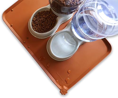Miniatura 129 de Hoki Found - Bandeja de silicona para comida de mascotas , tapete mantel individual antideslizante para mascotas, tapete impermeable de alimentación
