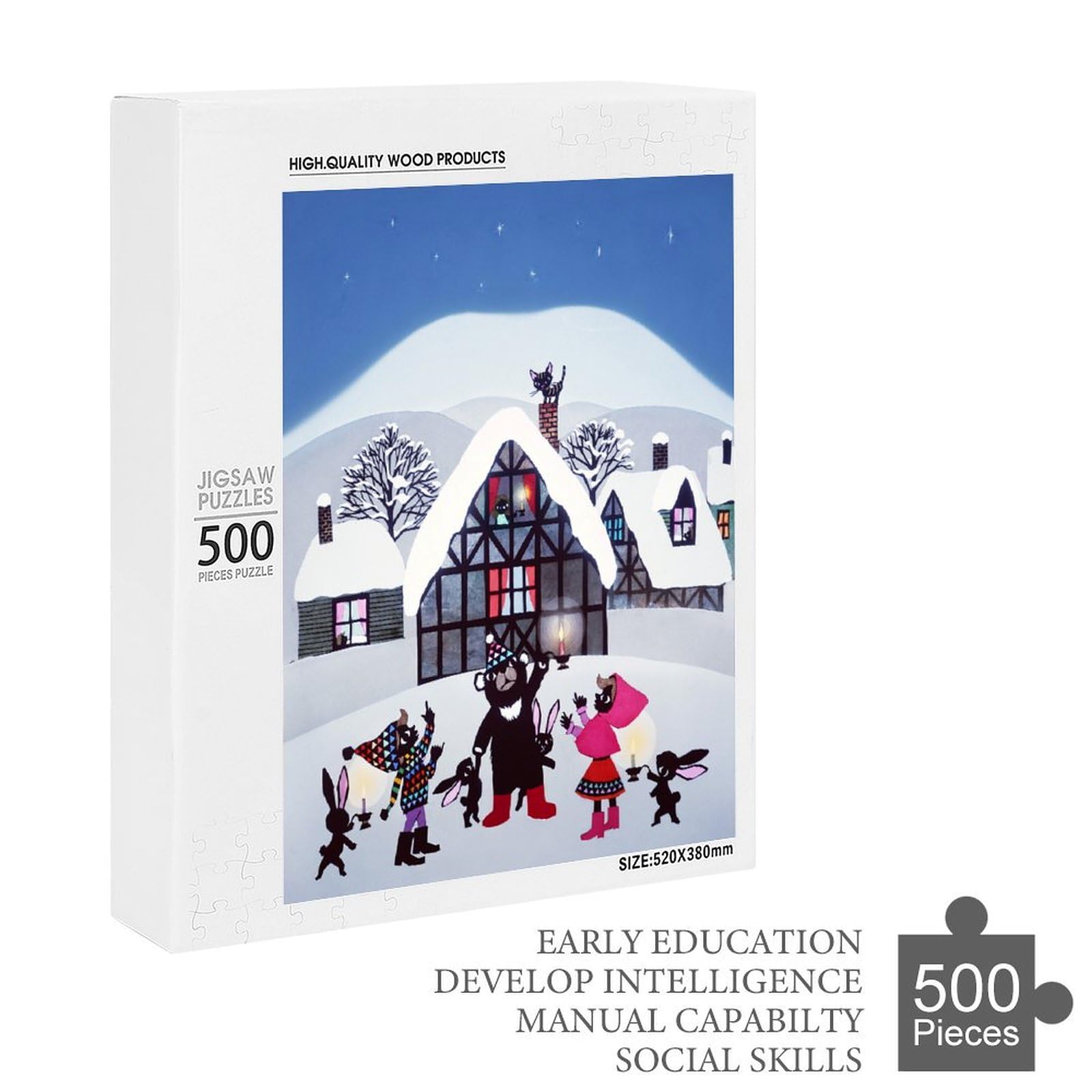 Amazon | 藤城清治 クリスマスの街のともだち ジグソーパズル 300/500