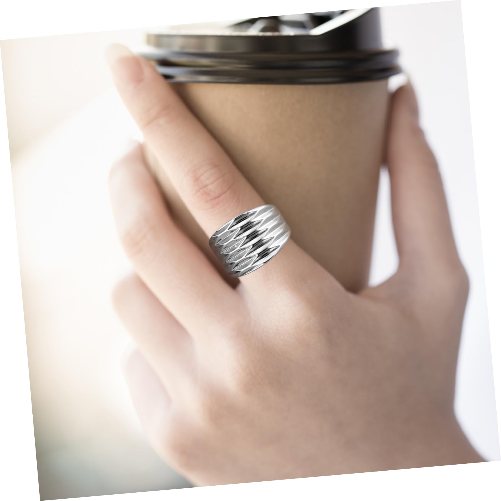 Healvian 5 Series Anillo Mujer Ajustador Para Anillos Para Mujer Plata De Decoración De Dedo Para Chicas Adolescentes Lindos s Cobre 2 Piezas X 5