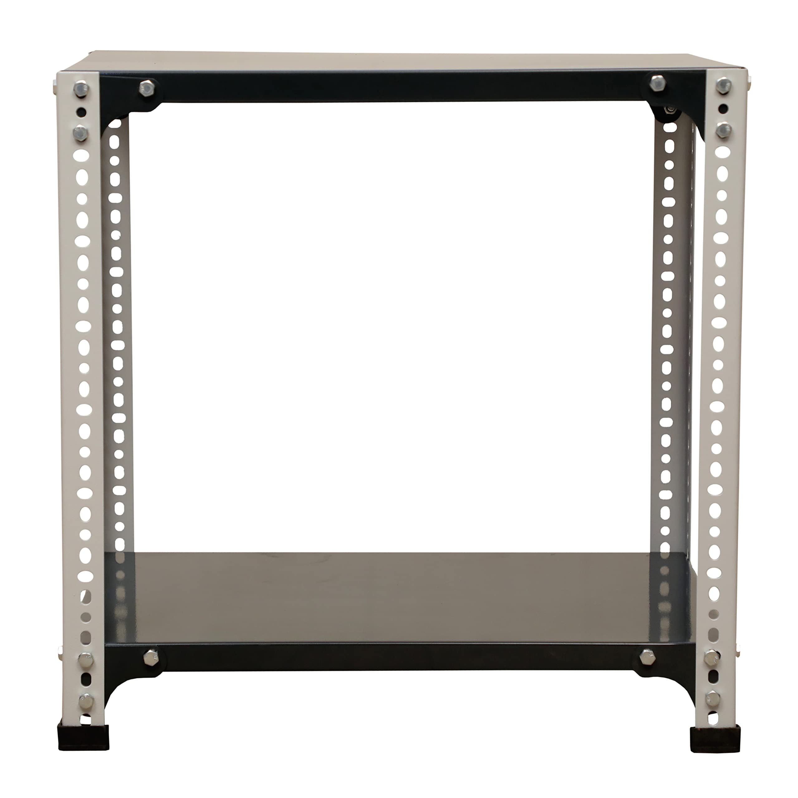 Mil-Nil Prime CRC Sheet 2 Shelf 24 Gauge Multipurpose Slotted Angle Rack | Adjustable Shelf Hight Rack for Home & Kitchen (24x24x18 Inch, 6.2 Kg, Grey/Havels) 16 Gauge Angles-picture-10