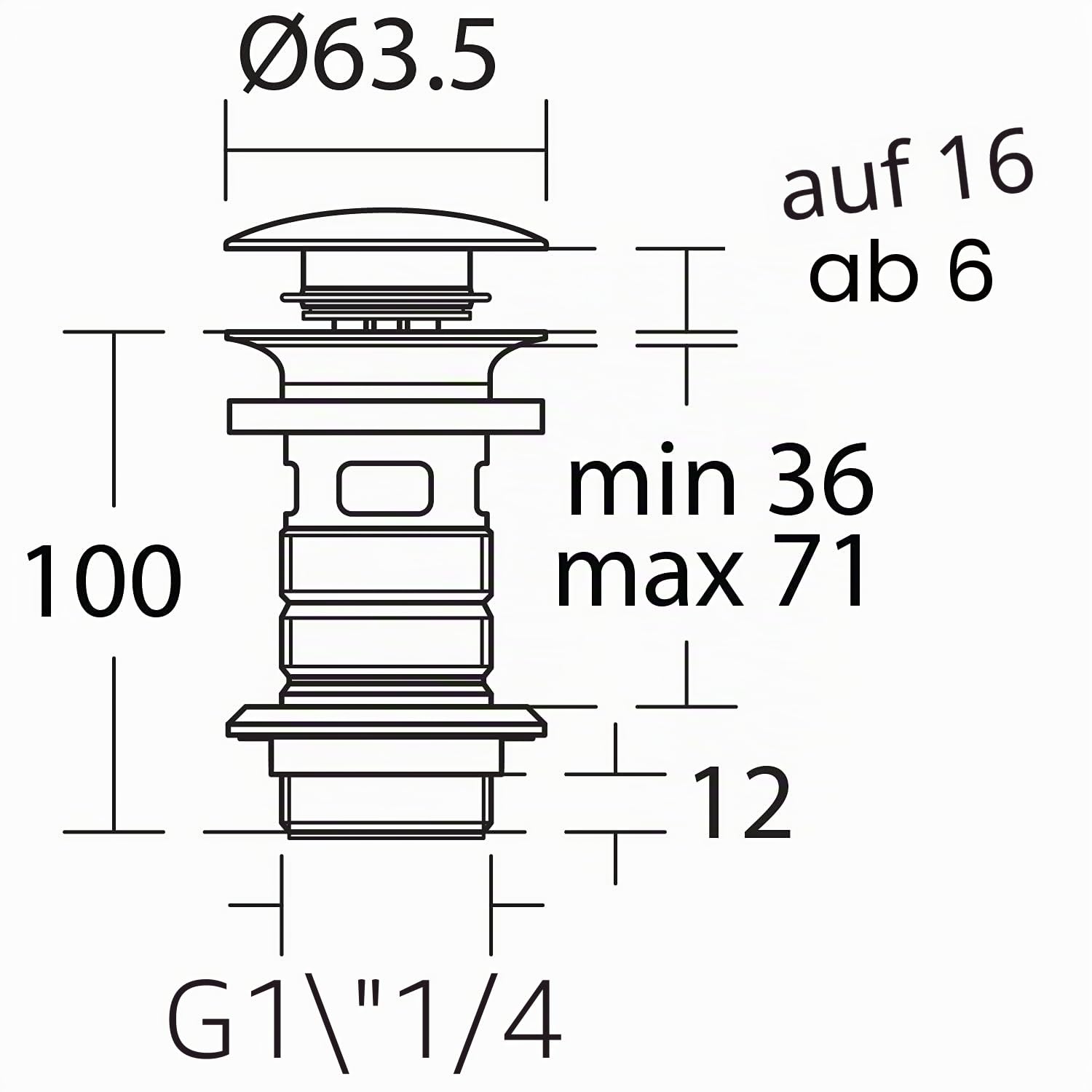 Ideal Standard E1482XG Schaftventil