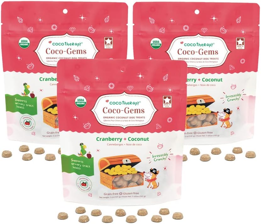 CocoTherapyCranberry Coco-Gems, 3 Pack, 5 Ounces Each