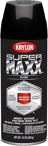 Krylon Diversified Brands K08952007 TV205721 - Pintura BLK GLS, 12 onzas, color negro