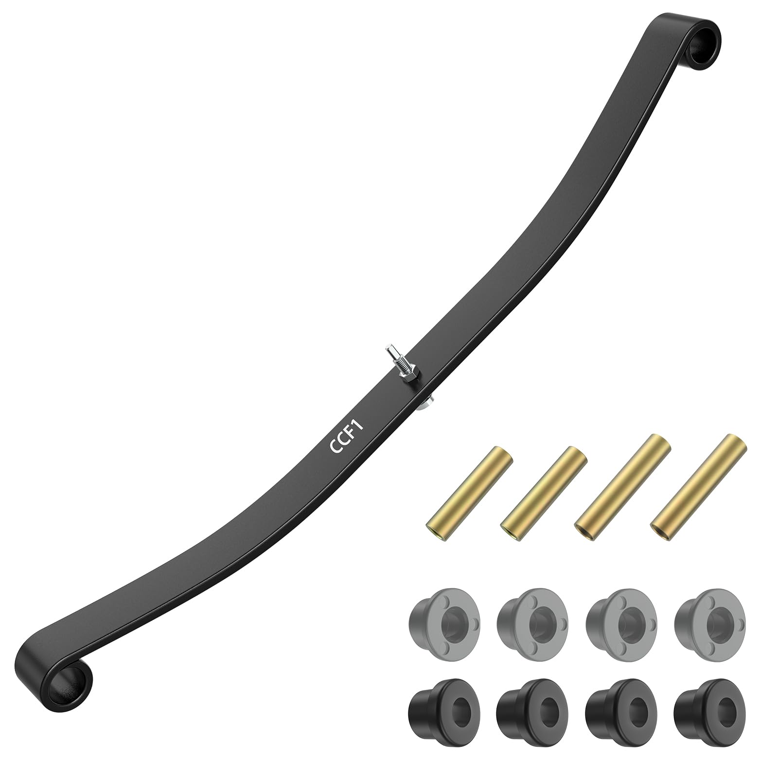 CLUBRALLY Standard/Heavy Duty Front Leaf Spring with Bushing and Sleeve Kit for Club Car DS & Precedent Golf Carts 1012030 103628801