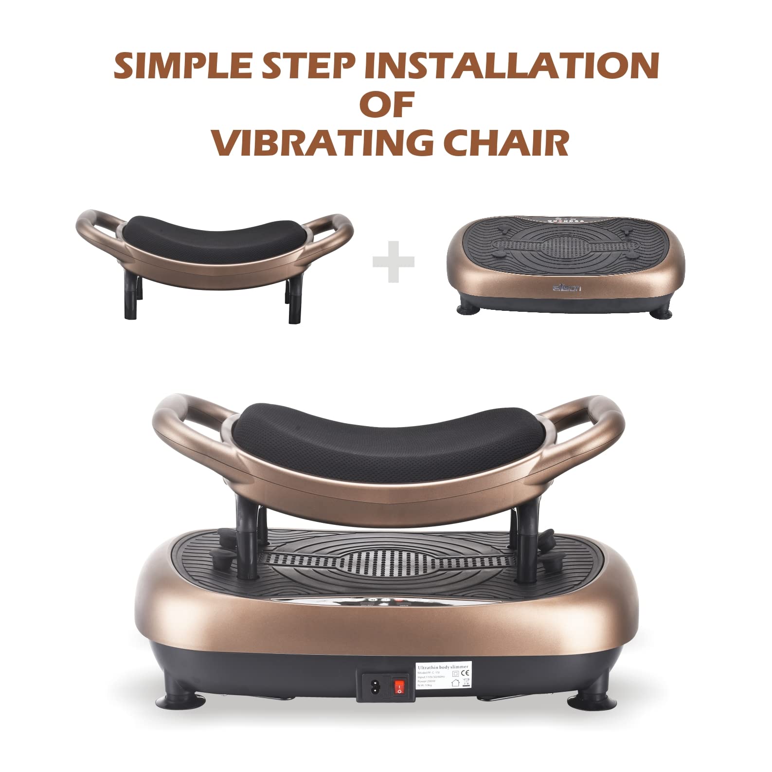 EILISON 4D Vibration Plate Exercise Machine - 3 Powerful Motors Oscillation,Linear,Pulsation + 3D/4D Vibration Platform |Full Body Vibration Machine for Weight Loss & Shaping