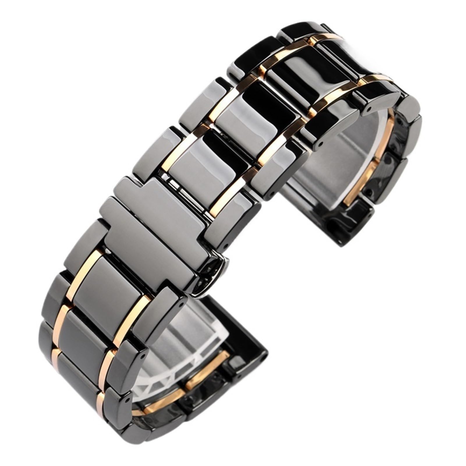 Bracelet de montre en céramique 14 mm, 15, 16, 17, 18, 20, 22, compatible avec les montres Huawei Ticwatch, for femmes et hommes, tendance