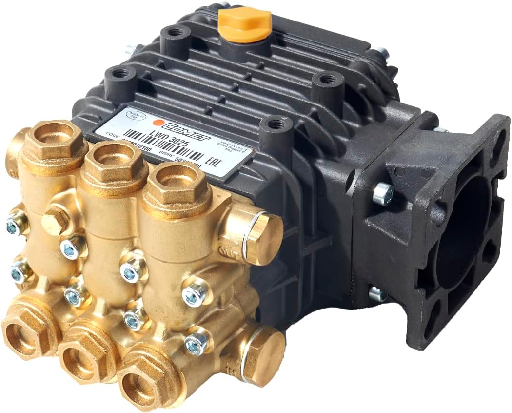 Comet LWD 3025 G: 2500 psi @ 3 US gpm Pressure Washer Replacement Pump, 3/4 inch Horizontal Gas Shaft, Italian-Made Triplex Pump