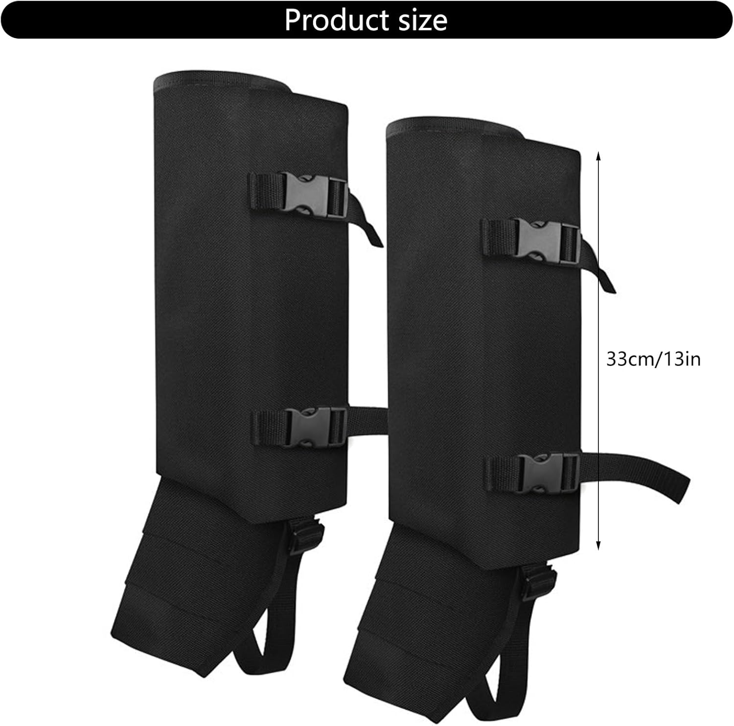 Wear And Water Leg Gaiters Snow Boot For Walking Hiking Backpacking Outdoor Oxford Fabric Tear