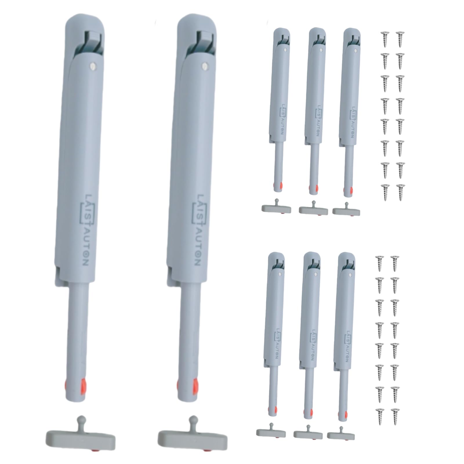 8 Sets Push Open Door Latch Touch Latches Push Latch Damping rebounder for Cabinet Hardware Release Latch Kitchen