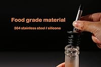 Vista 4 de Shot Glasses with Liquor Pourers Gift Set, 2 Heavy Base Ounce Glasses with Bottle Pourers, Christmas/Birthday Gift, Present for