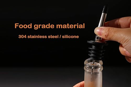 Miniatura 4 de Shot Glasses with Liquor Pourers Gift Set, 2 Heavy Base Ounce Glasses with Bottle Pourers, Christmas/Birthday Gift, Present for