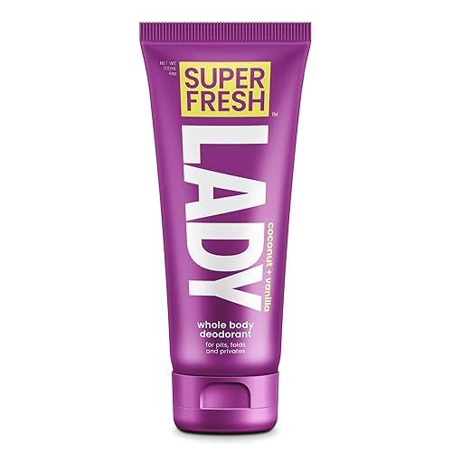 Loción desodorante Super Fresh Lady Parts Clear protección para los senos, las partes íntimas, la entrepierna y la parte interior del muslo,