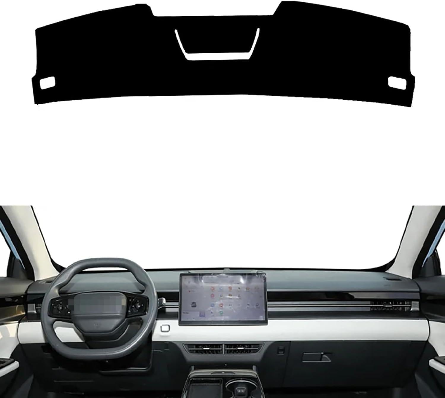 ZhangXD Car Dashboard Cover for Chery Jetour Dashing 2022 2023 2024, Non-Slip Dash Board Sun Shield Protector Anti-Glare Anti Dust Interior Accessories
