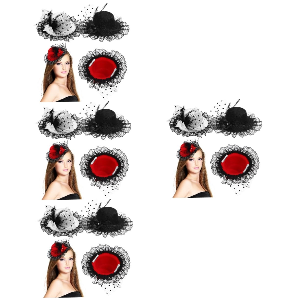 minkissy Sombrero Accesorios Para El Cabello Pequeño Malla Elegante De Moda Señoras Fascinador De Mujeres Sombreros De Evento Fascinator Sombreros Pluma