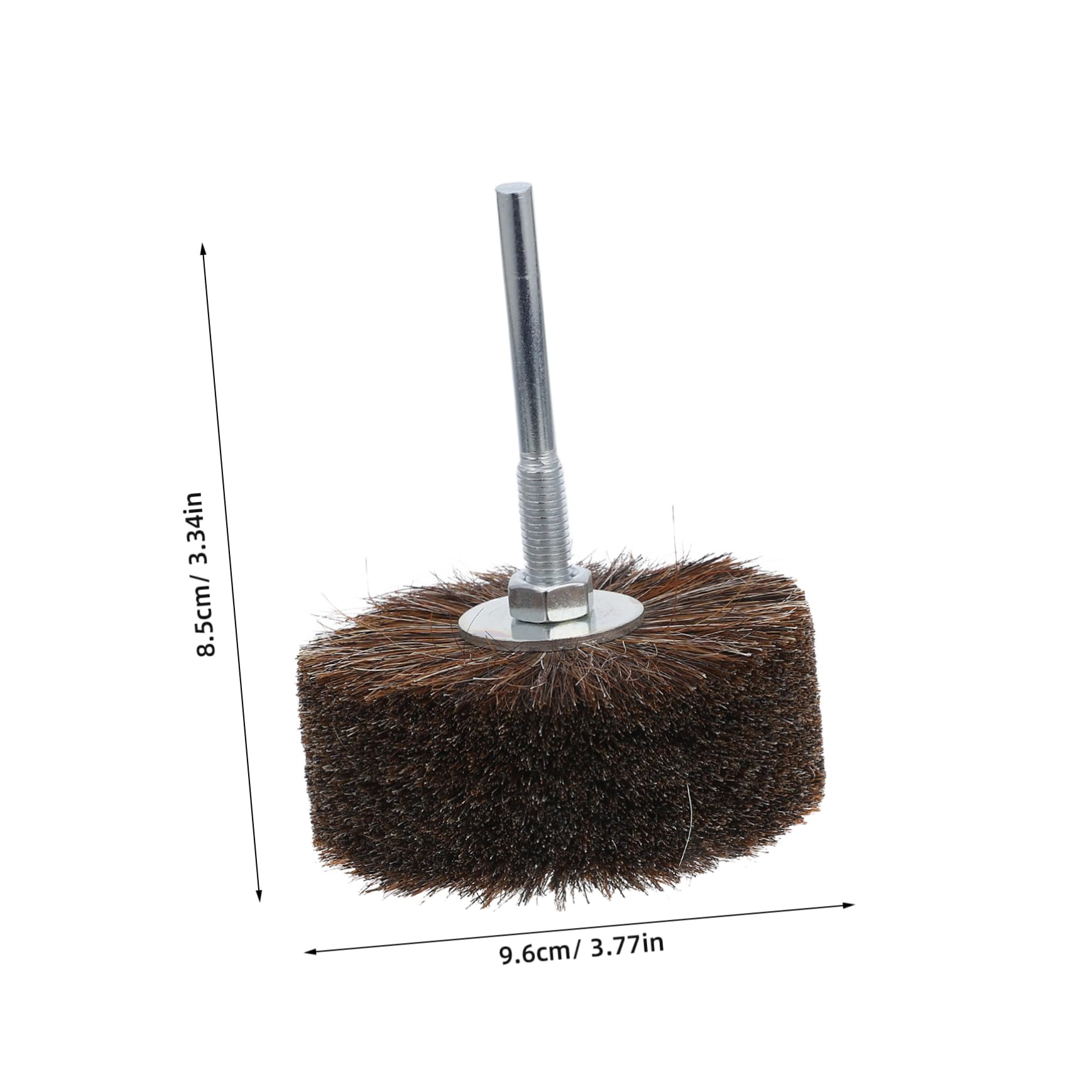 NULYLU Carved Flower Head Horsehair Brush for Drill Rotary Tool Accessory Wire Brush for Horses