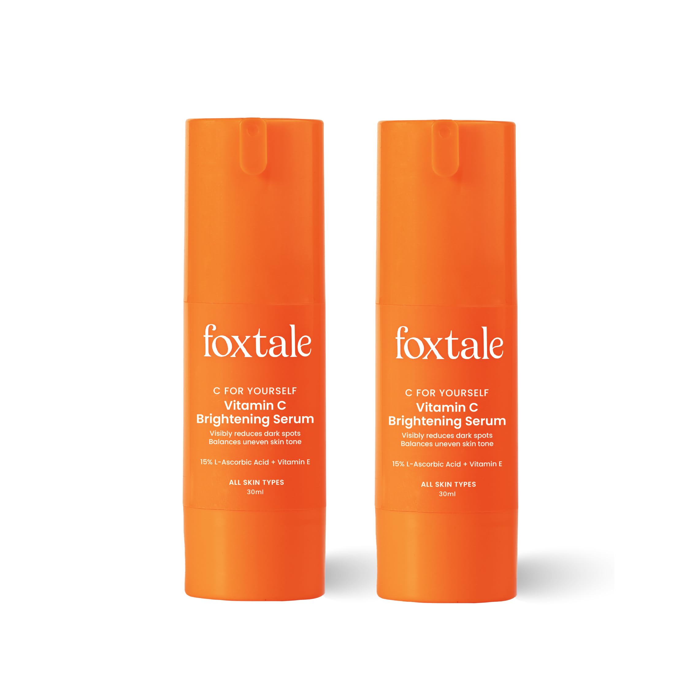 Foxtale Vitamin C Serum 15% L-Ascorbic Acid and 1% Vitamin E Brightening Serum - 30ml
